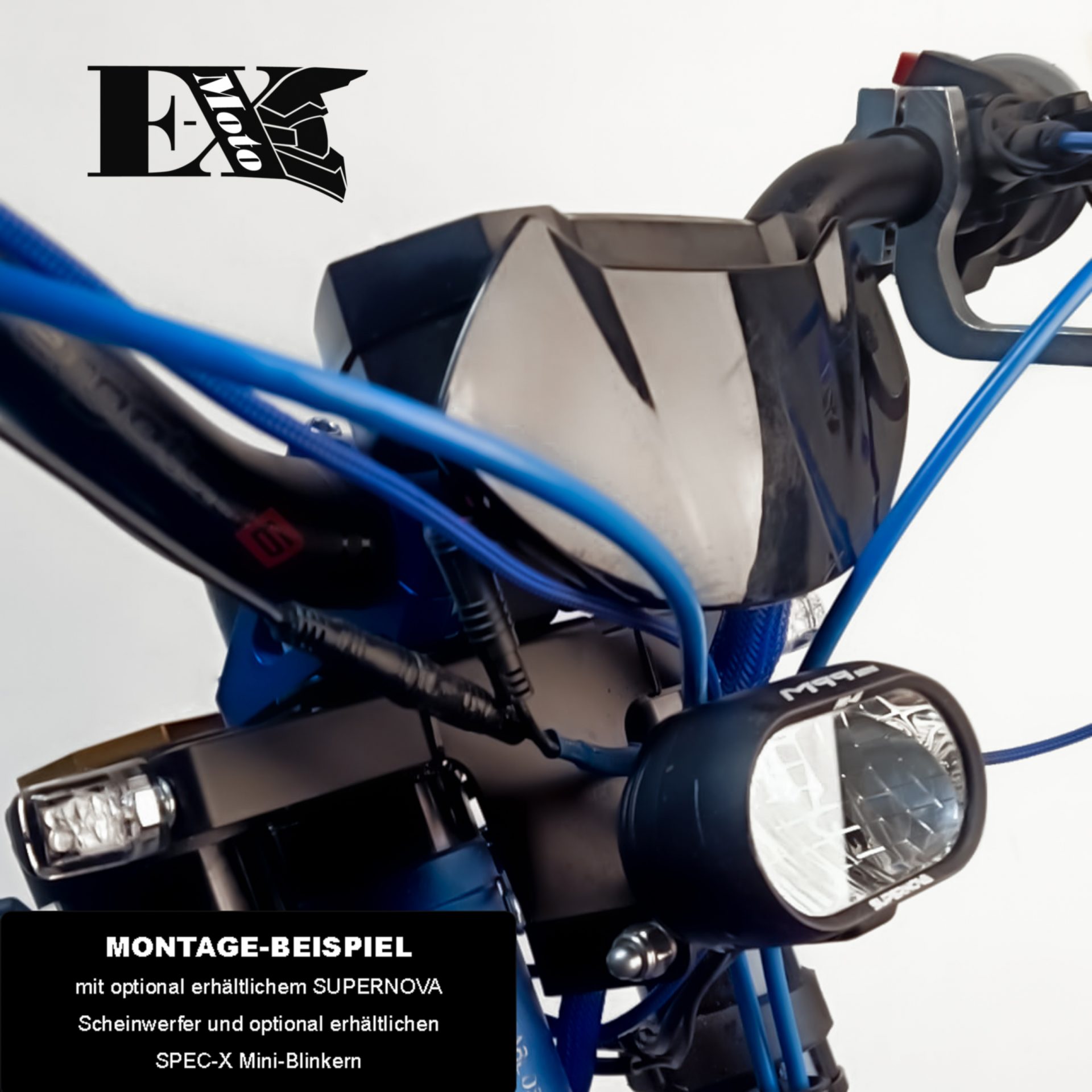 E-MOTO-X Halterung Frontscheinwerfer/ Abgesenkt Für L1e Version - E-MOTO-X